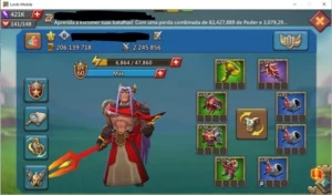 Conta 206M T4 LIBERADA C/ 421K de gemas - Lords Mobile