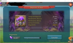 Conta 206M T4 LIBERADA C/ 421K de gemas - Lords Mobile