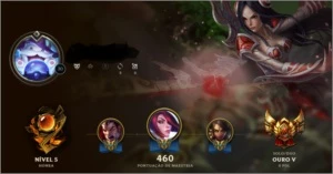 Conta League of Legends Ouro V LOL