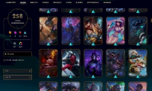 Conta Platina 1- SKINS 258 - League of Legends LOL