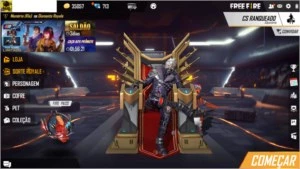Conta de Free Fire com mais de 700 diamantes