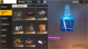 Conta de Free Fire com mais de 700 diamantes
