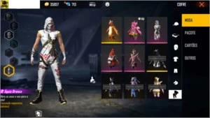 Conta de Free Fire com mais de 700 diamantes