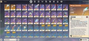 end game account - AR57 - 32 chars - Genshin Impact