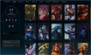 conta lol diamante 3 80 pdl skins épicas - League of Legends