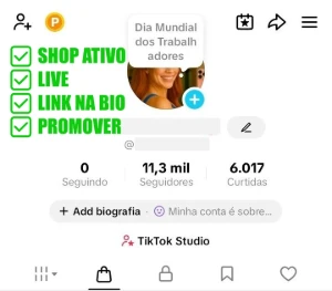 Conta Tiktok Shop Ativo + Live +11.300 Seguidores + E-Mail - Redes Sociais