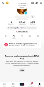 Conta Tiktok Shop Ativo + Live +11.300 Seguidores + E-Mail - Redes Sociais