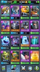 conta clash royale nível 9