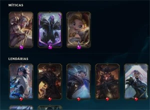 CONTA LOL MTS SKINS BOAS WINRATE BOA BARATA DMS P SAIR AGORA - League of Legends