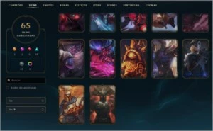 Conta Top 125 Campeões 65 Skins - League of Legends LOL