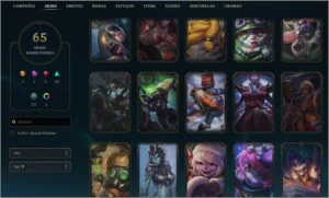 Conta Top 125 Campeões 65 Skins - League of Legends LOL