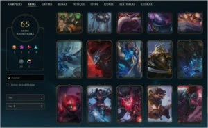 Conta Top 125 Campeões 65 Skins - League of Legends LOL