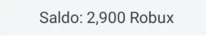 (Contas/Transferência) 2900 Robux Pela Metade Do Valor!!!