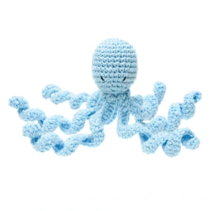 Amigurumi Polvo Azul Artesanal Presente Maternidade Oceano - Artesanato e Personalizados
