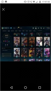 Conta Plat IV c/ todos os campeões e diversas skuns - League of Legends LOL