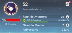 Raiden + Diluc + Espadão Áspero AR 27 - Genshin Impact