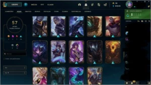 Conta lol com 9 gemas e 2 skin míticas - League of Legends
