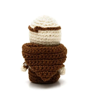 Mini São Francisco de Assis em amigurumi - Artesanato e Personalizados