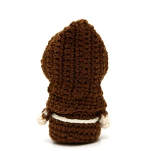 Mini São Francisco de Assis em amigurumi - Artesanato e Personalizados