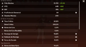  Genshin Impact AR 57 Conta bem investida.