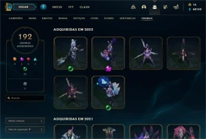 CONTA LOL D1 COM TODAS SKINS PARA VENDER RAPIDO! - League of Legends