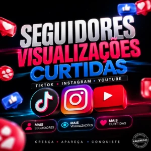 Seguidores/Visualizações/Curtidas - Tiktok - Instagram - Ytb - Redes Sociais