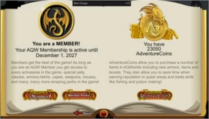 CONTA AQW COM HEROMARTS - Adventure Quest World