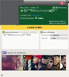 Conta Imvu com milhares de itens + 6 anos de conta + AP - Outros
