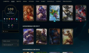 Conta Rara 2012 | 69Skins | Singed Pelotão Riot | Full Acess - League of Legends LOL