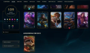 Conta Rara 2012 | 69Skins | Singed Pelotão Riot | Full Acess - League of Legends LOL