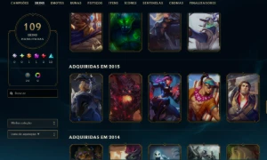 Conta Rara 2012 | 69Skins | Singed Pelotão Riot | Full Acess - League of Legends LOL