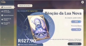 AR 30 Diluc + Shogun + Luz do cortador de grama + Benção - Genshin Impact