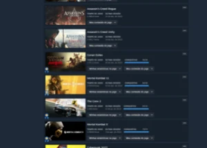 vendo conta steam com varios jogos