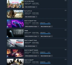 vendo conta steam com varios jogos