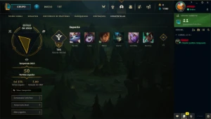Conta Diamante 2 - MMR Mestre/GM 72% de wr / +44 -16 pdl - League of Legends LOL