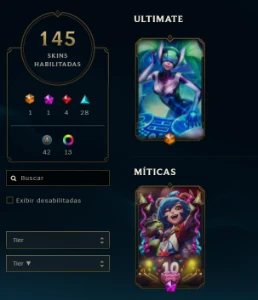 Conta League Of Legends Full Acesso 150 Campeões, 145 Skins LOL