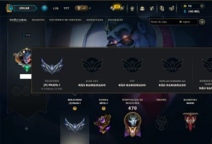 Prata 1 com 110 Champs e 95 Skins ( ADC / TOP / MID ) - League of Legends LOL