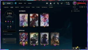 Conta LOL lv233 199Skins - League of Legends