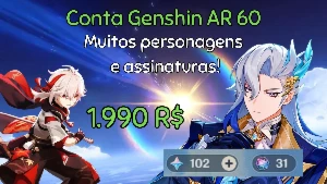 ✨ 💠 Conta Gensin Impact - Ar 60 Endgame 💠 ✨