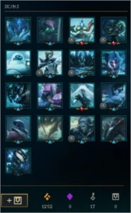 CONTA COM TODOS OS CHAMPION 186 SKINS DIAMANTE 1 - League of Legends LOL