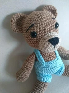 Amigurumi Urso Menino - Artesanato e Personalizados