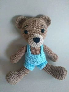 Amigurumi Urso Menino - Artesanato e Personalizados