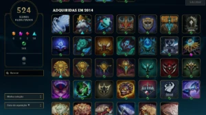 Conta season 3, perfeita para ser main(skins de colecionador - League of Legends LOL