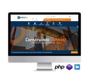 Script Site Institucional Em Php Tema Construção