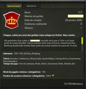 VENDO GUILDA LVL 117 NO ILYZAELLE - Dofus