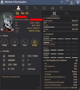 Hashashin Lvl 65 706 GS / Server SA com e-mail incluso - Black Desert
