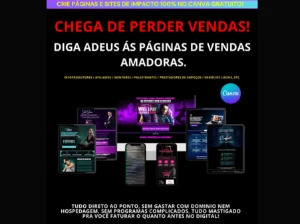 Páginas De Vendas 100% Pelo Canva - Não Perca Tempo - Others