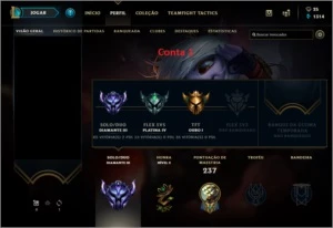 VENDO CONTA LOL - DIAMANTE 3 - League of Legends