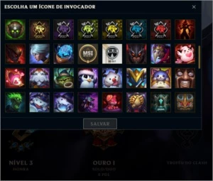 Conta Ouro 2 100 campeões e 99 skins - League of Legends LOL
