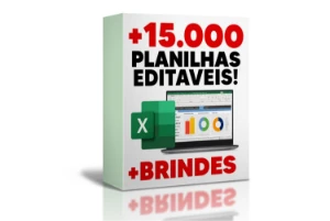 Super Pack +15.000 Planilhas Prontas Editáveis + BRINDE - Softwares e Licenças